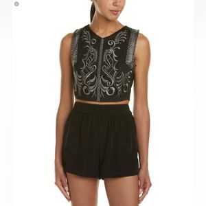 Lez a Lez Embroidered top